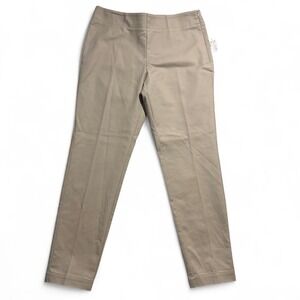 Sigrid Olsen Signature Tan Side Zip Dress Pants Size 10 NWT Bark Professional